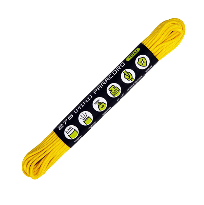 картинка Cord паракорд 275 nylon 10м lemon от интернет-магазина Тибет