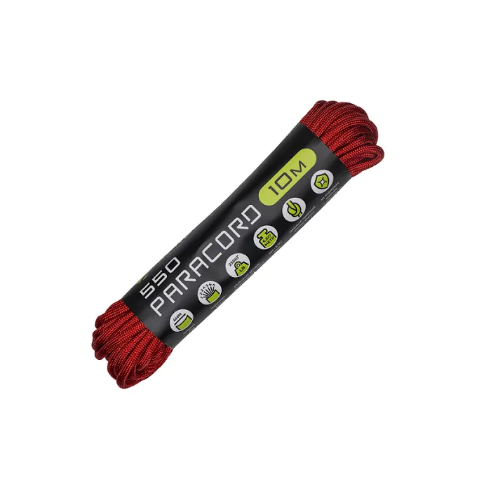картинка Cord паракорд 550 nylon 10м red от интернет-магазина Тибет