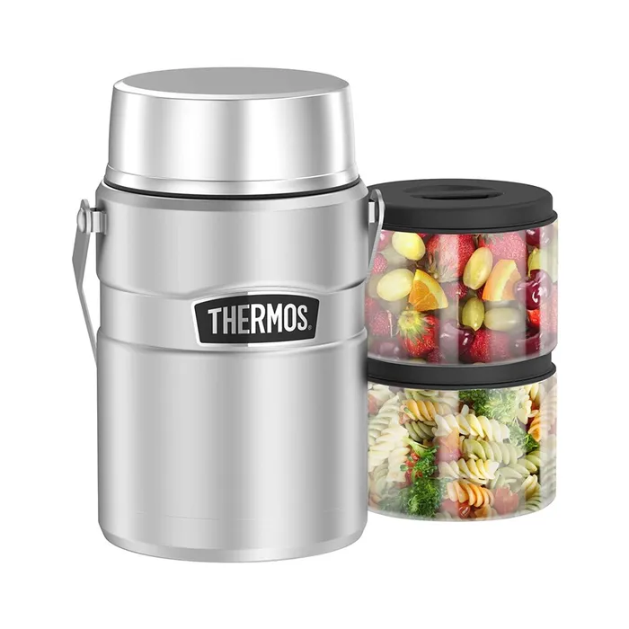 Thermos термос для еды с двумя контейнерами SK-3030 MS 1,39л купить по выгодной цене в интернет-магазине Тибет.