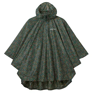 MontBell пончо Print Trekking Rain Poncho Unisex