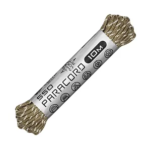 Cord паракорд 550 nylon 10м световозвращающий tan
