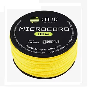 Cord микрокорд катушка 10м neon yellow
