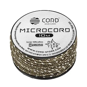 Cord микрокорд катушка 10м светоотражающий coyote